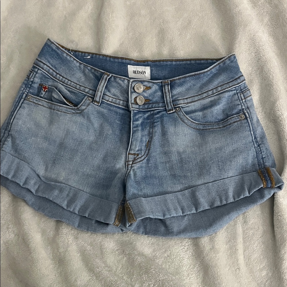 Hudson Jeans Light Blue Denim Shorts
